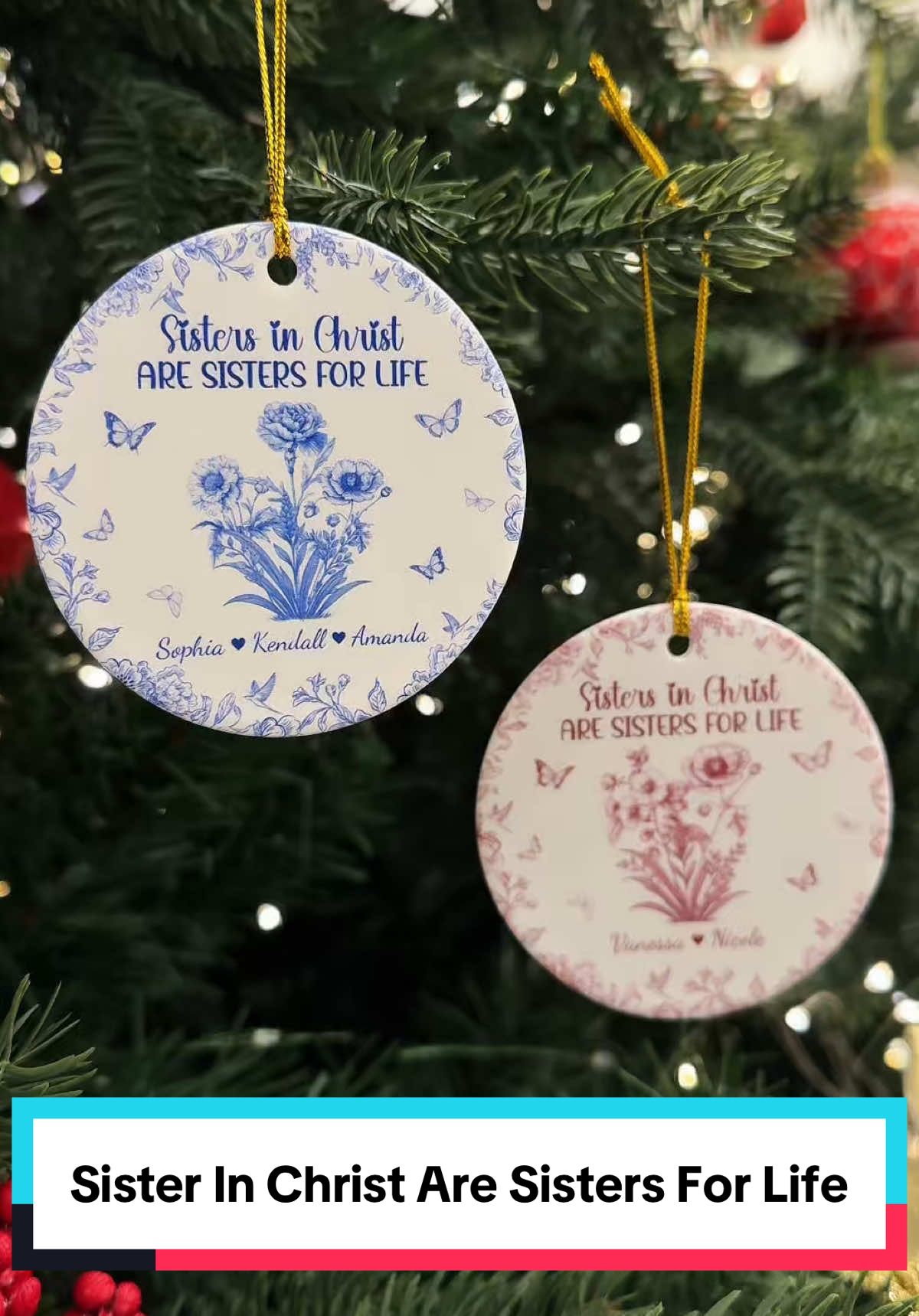 Because your connection is woven by God's own hand 🧵👑 #macorner #ceramicornament #sisterhood #christian #sisterconnection