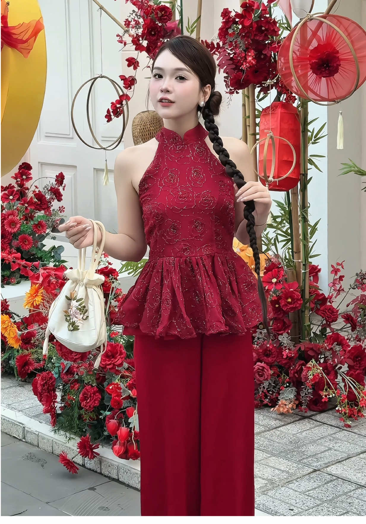 Set yếm xinhh 💕💕#outfit #fyp #summervibes #domuahe #xuhuong #viral #setxinh #tet2025 #trungthu2025 #trending #chualanh #beachvibes #yếm 