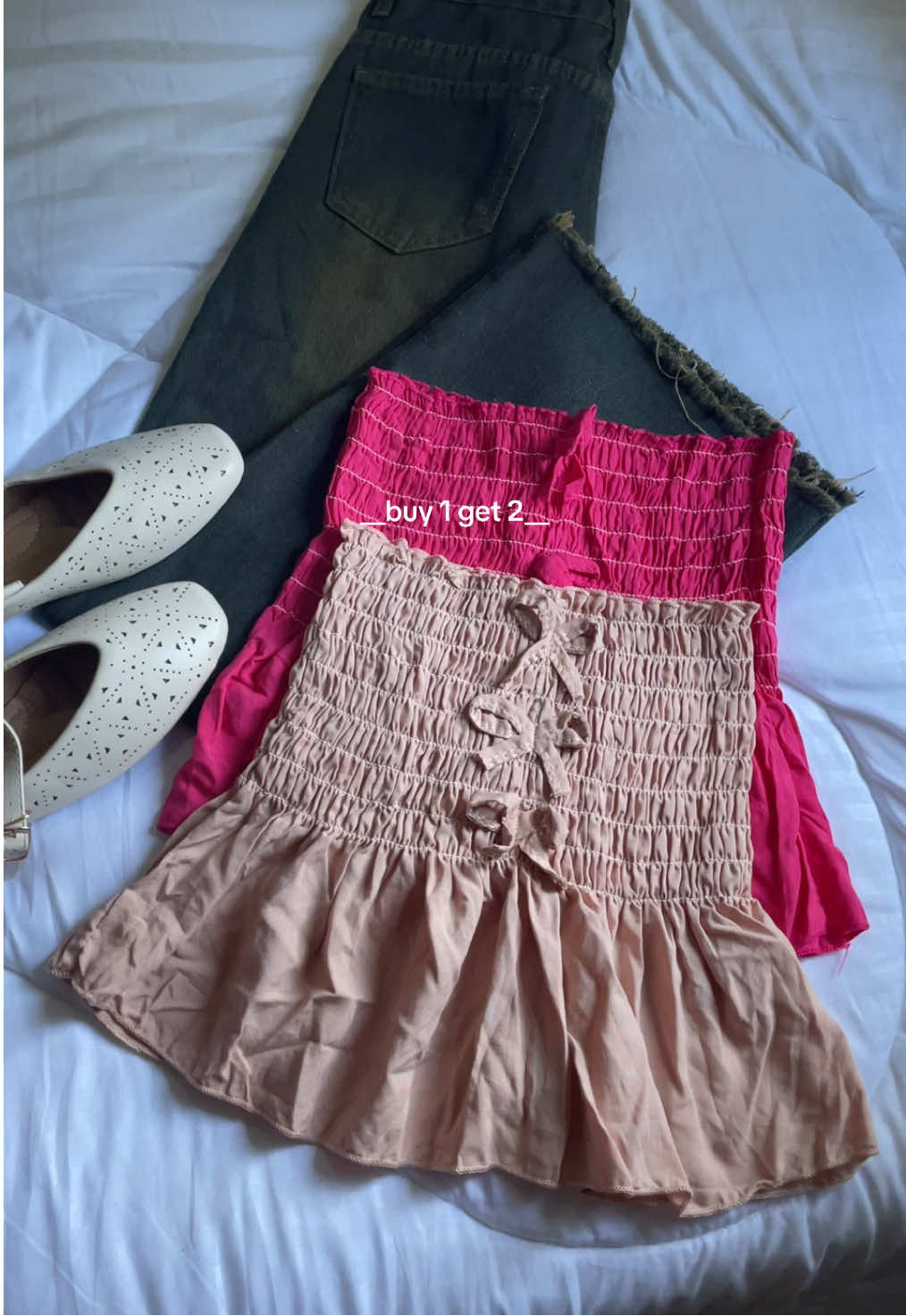smocking top buy 1 get 2🎀#smockedtop #coquettetop 