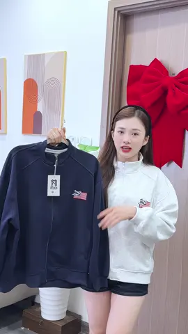 [Mở bán] Áo khoác nỉ zip 2 da #nguyễn_thuý_hiền 