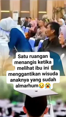 satu ruangan menangis melihat ibu almarhum putri menggantikan wisuda anaknya #kecelakaanlalullintas #viralvideo #sorotan #putrinayla 