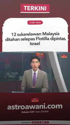 Momodprst | Ya Allah lindungilah mereka🇵🇸🥺🤲🏻. Setakat ini, seramai 12 rakyat Malaysia yang terbabit dalam misi kemanusiaan Global Sumud Flotilla (GSF) dilapor dipintas tentera Israel di perairan Gaza sekitar jam 10 pagi Kamis 2 Oktober  #sumudflotilla #malasyia #gaza #palestine #fyppppppppppppppppppppppp 