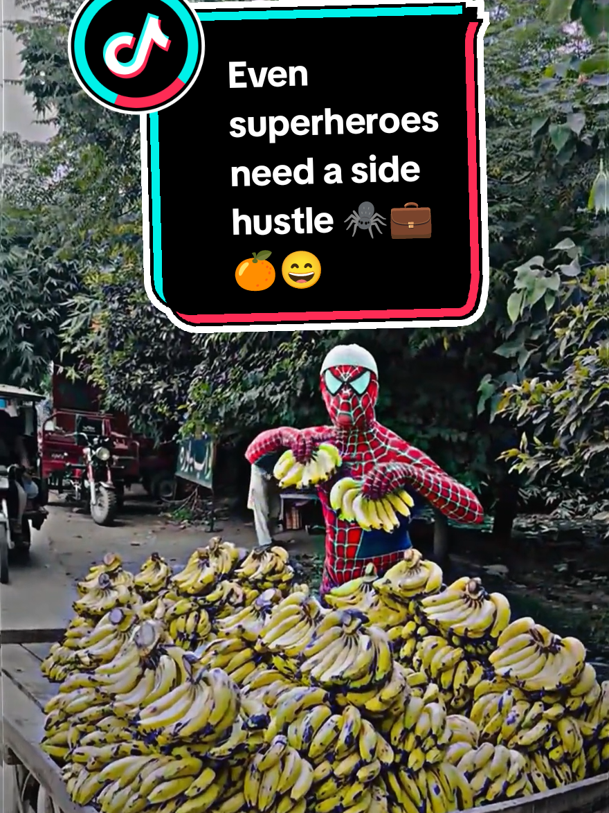 Spider-Man no longer catching villains, only catching customers 🕸️🛒🤣@Japan Gyi #viral #fyf #funnyvideos #funnytiktok #spiderman 