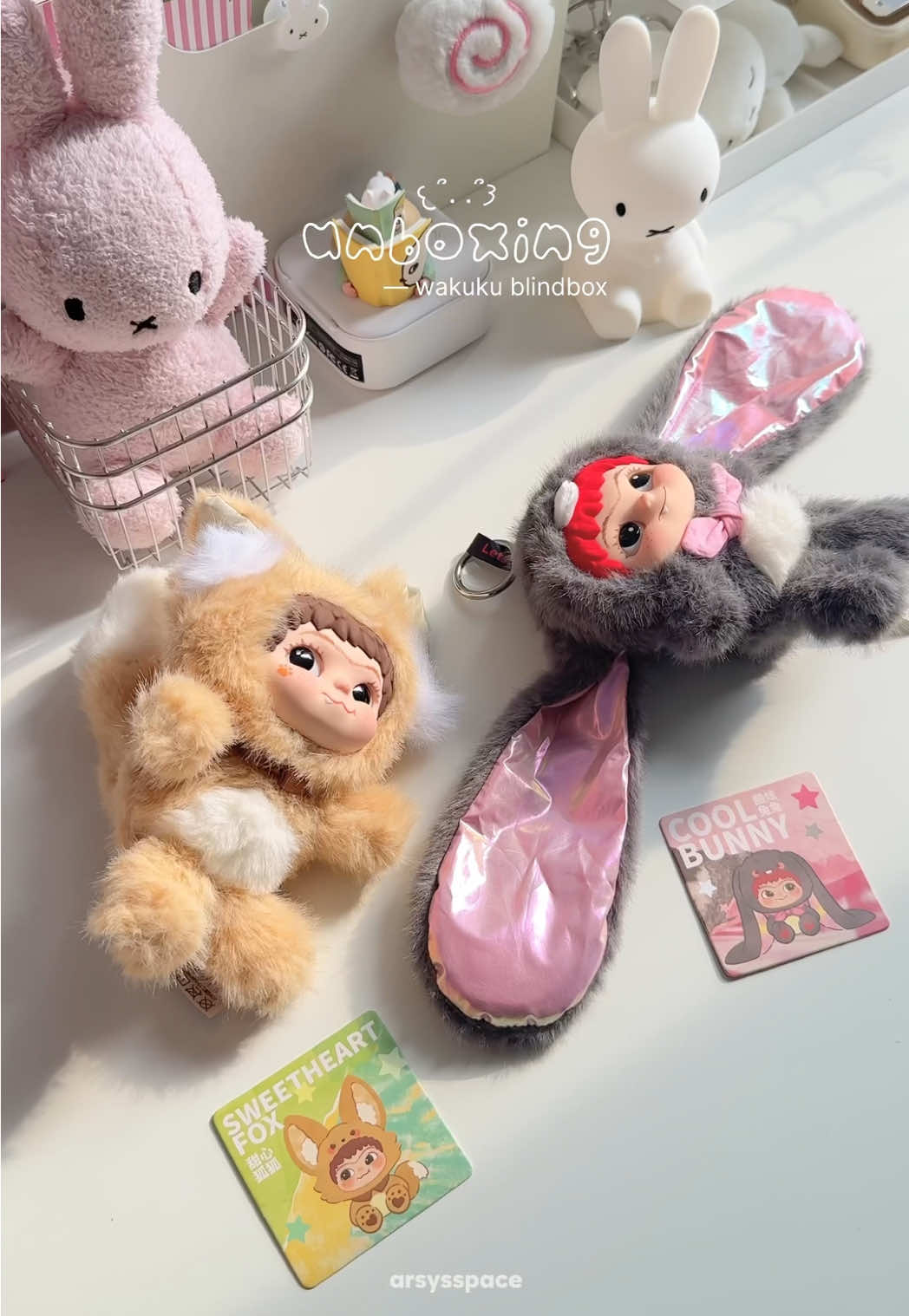 They’re so cute🤏🏻  #unboxing #blindbox #wakuku #m#wakukuindonesia 