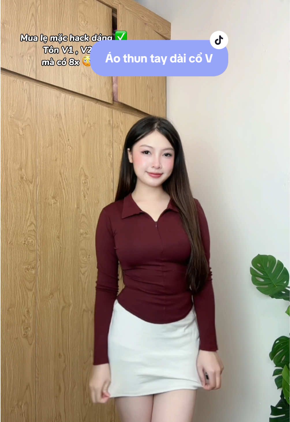 Áo thun body cổ V #anhtoetriviu #tuyetdangyeu #áothun #aothunbody #justdun 