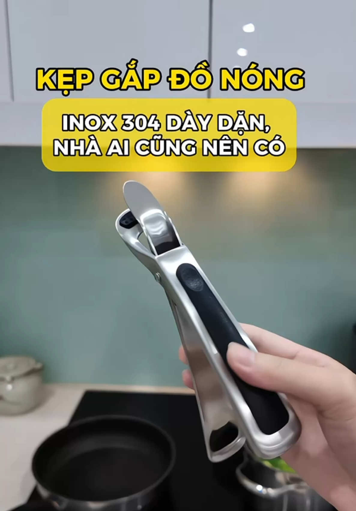 Sắm cái kẹp gắp đồ nóng này thấy tiện hẳn luôn ấy #kepdonong #kepinox #kepinoxgapnong #dandanreview #giadung 