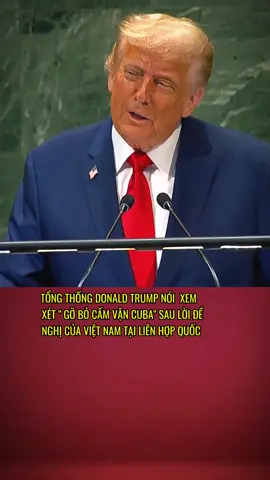 Donald Trump xem xét gỡ bỏ cấm vận CuBa #vietnam #cuba#donaldtrump #my 