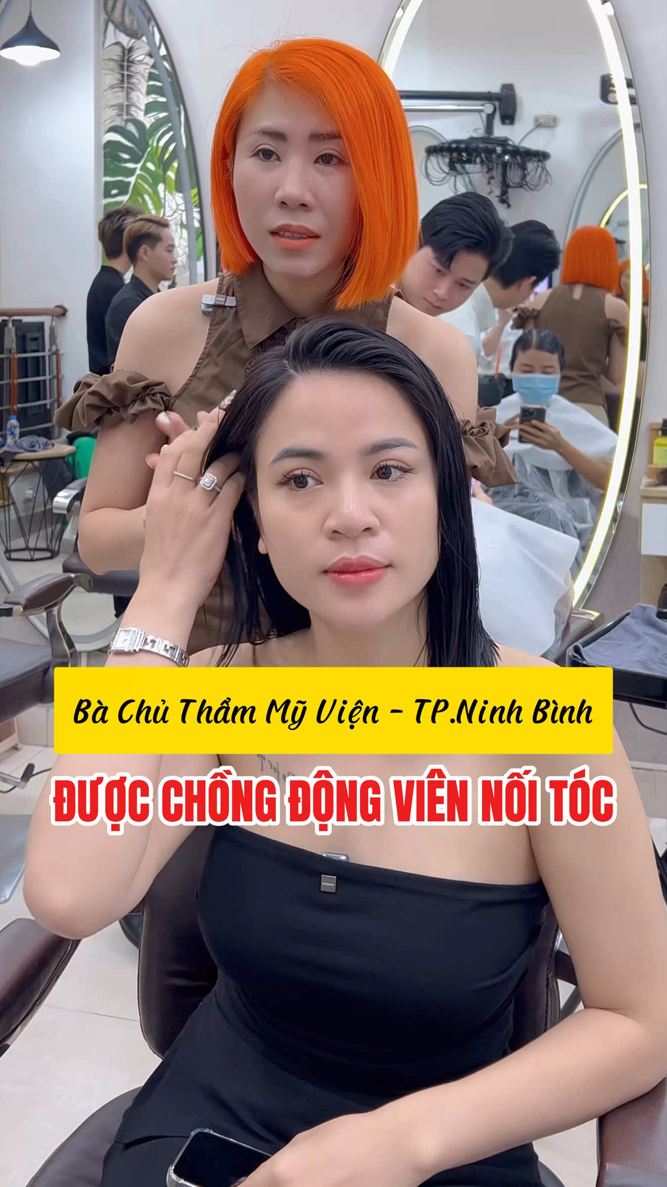 Bà chủ thẩm mỹ viện - TP.Ninh Bình.. Được chồng động viên đi nối tóc🥰#xuhuong #meothairsalon #ninhbinh #thanhhoa #viralvideo 