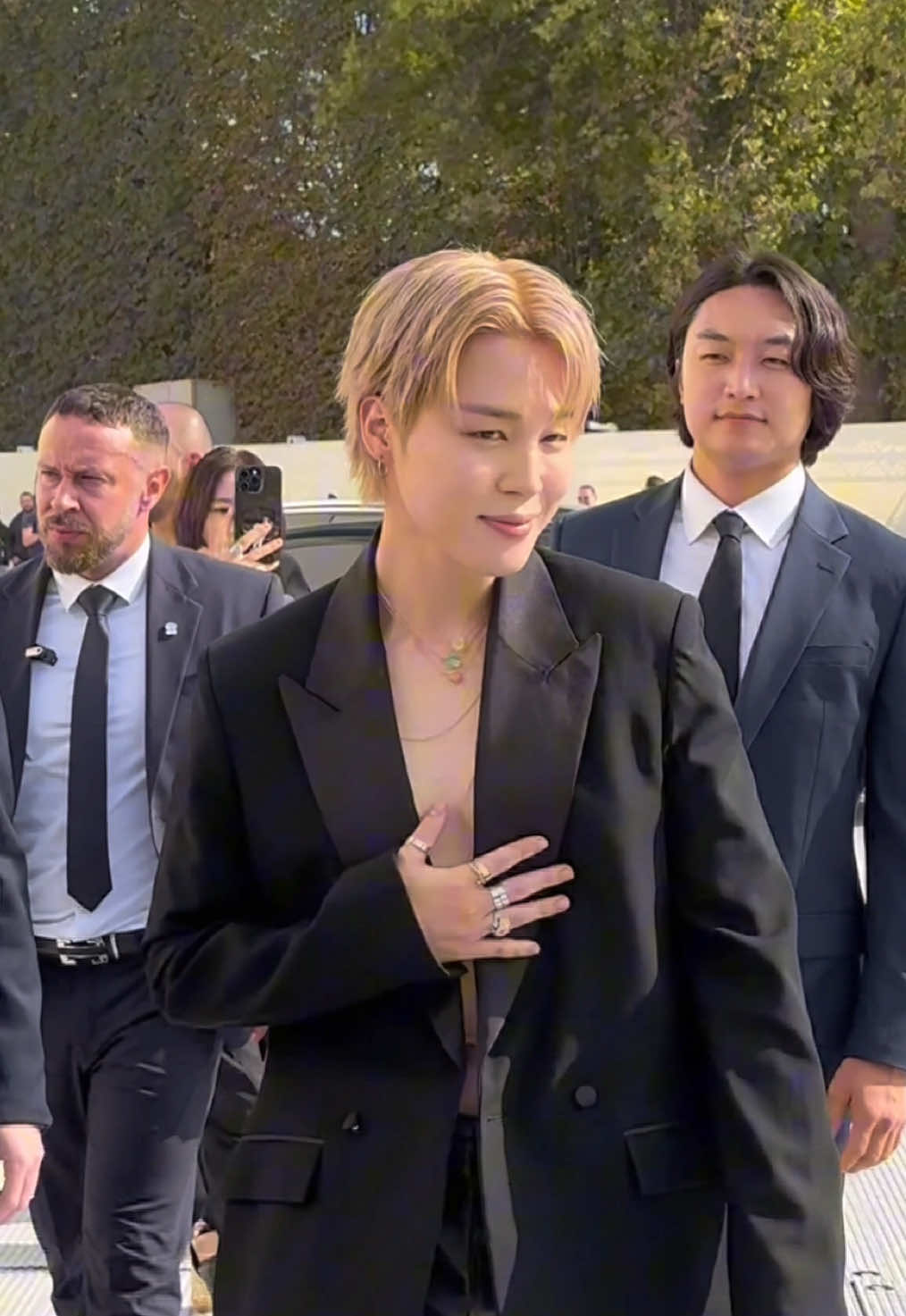 Jimin at the #DiorSS26 show #TikTokFashion