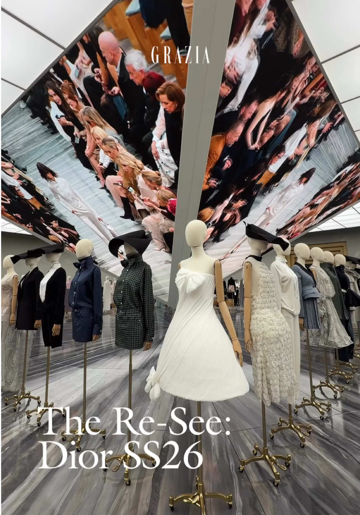 THE RE-SEE: Up close, Jonathan Anderson’s debut Dior collection proves itself to be more than just spectacle—it’s an elevated homage to the maison’s past, propelled firmly into a new era. House codes like bows, lace, and the sculptural Bar jacket are reimagined through his inventive lens, softened with couture flourishes yet sharpened for today’s luxury consumer. It’s a collection that feels extremely pretty, yes—but also purposeful, bridging memory and modernity in a way that only Dior can. #GraziaSingapore #PFW #PFWSS26 #Dior #DiorSS26