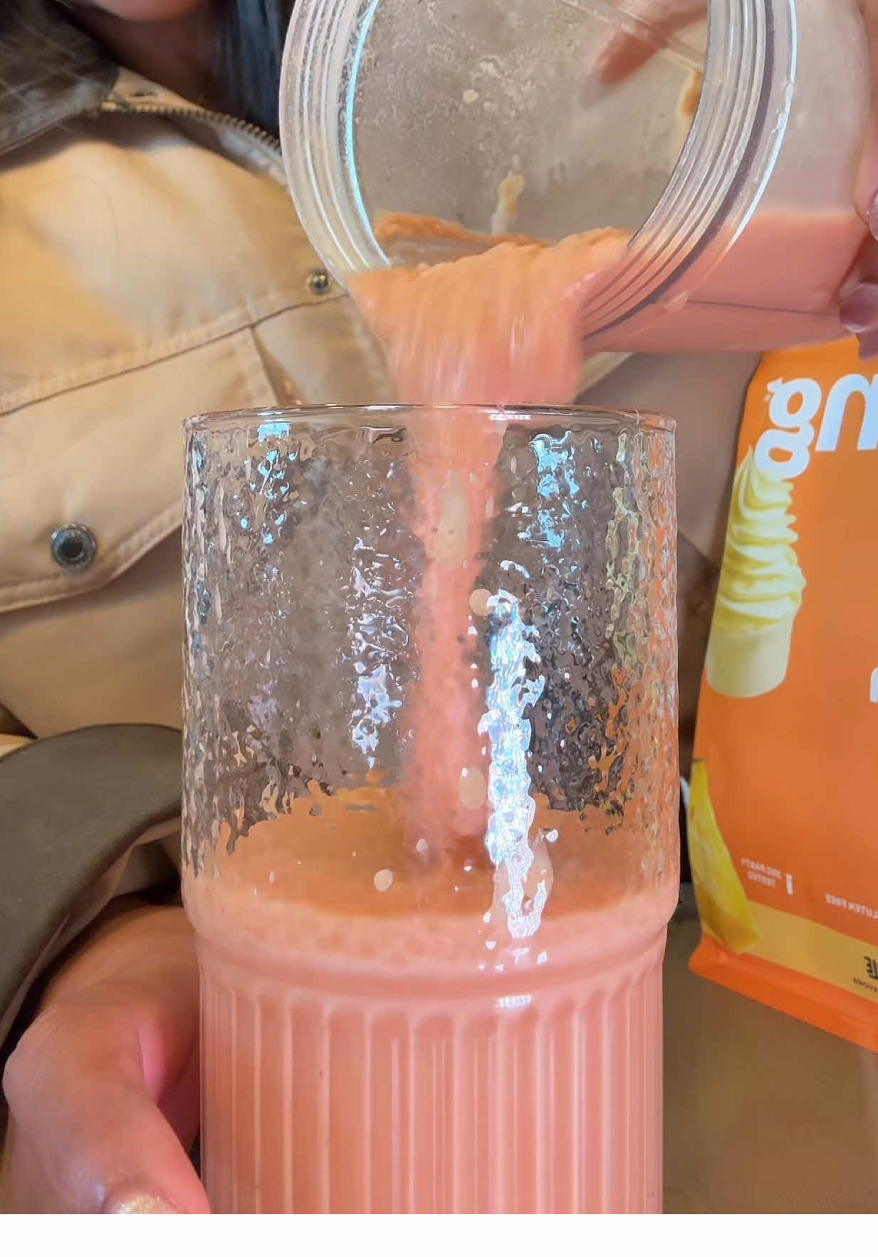 Lo que mi cuerpo pedía 🍉🍍mega refrescante #frappe #smoothie #smoothierecipe #fyp #highprotein @Be Amazing 