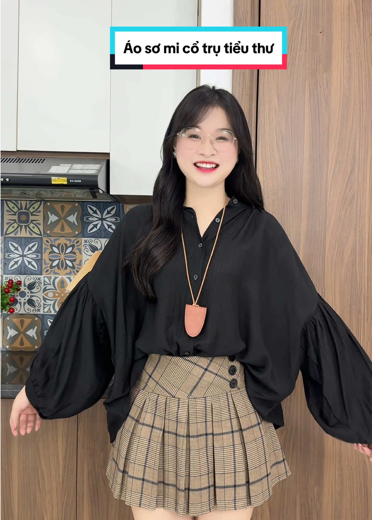 Áo sơ mi chất đũi mềm phối tay bồng tiểu thư mặc đi học đi làm đều xinh