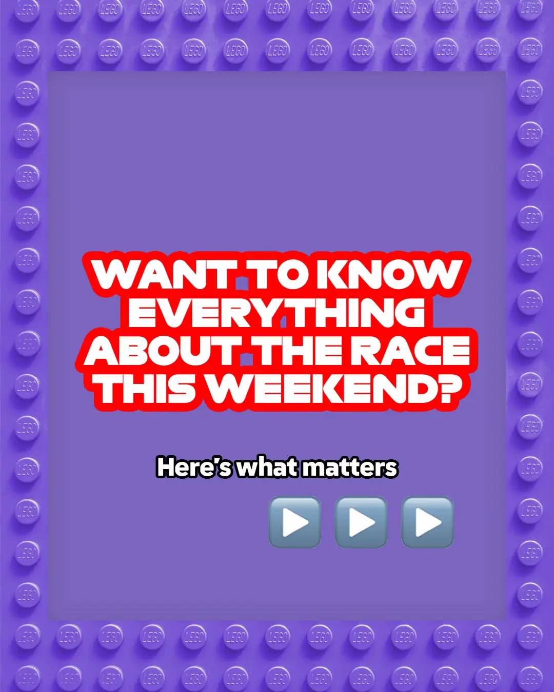 Double tap that screen if you’re also a night race champion ❤️ (found your way back to bed after you turned the light off) #LEGO #F1 #LEGOF1 #BuildTheThrill #SingaporeGP 