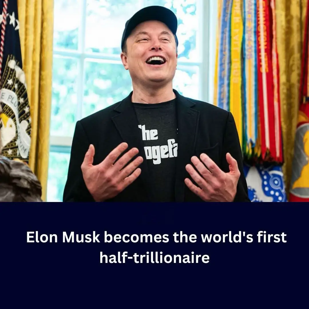 🚨Breaking News🚨: Elon Musk Becomes the World’s First HALF-TRILLIONAIRE 💰🚀 Elon Musk has officially rewritten the record books, becoming the first human in history to hit a net worth of $500 BILLION 🤯. From Tesla to SpaceX to X (Twitter) and beyond, Musk’s empire has now made him richer than the GDP of most countries on Earth 🌍. 🔥 Should ONE man ever be allowed to control this much wealth and power — or is Elon Musk proof of what’s possible when you dream big? #ElonMusk #HalfTrillionaire #WorldsRichestMan #SpaceX #Tesla      