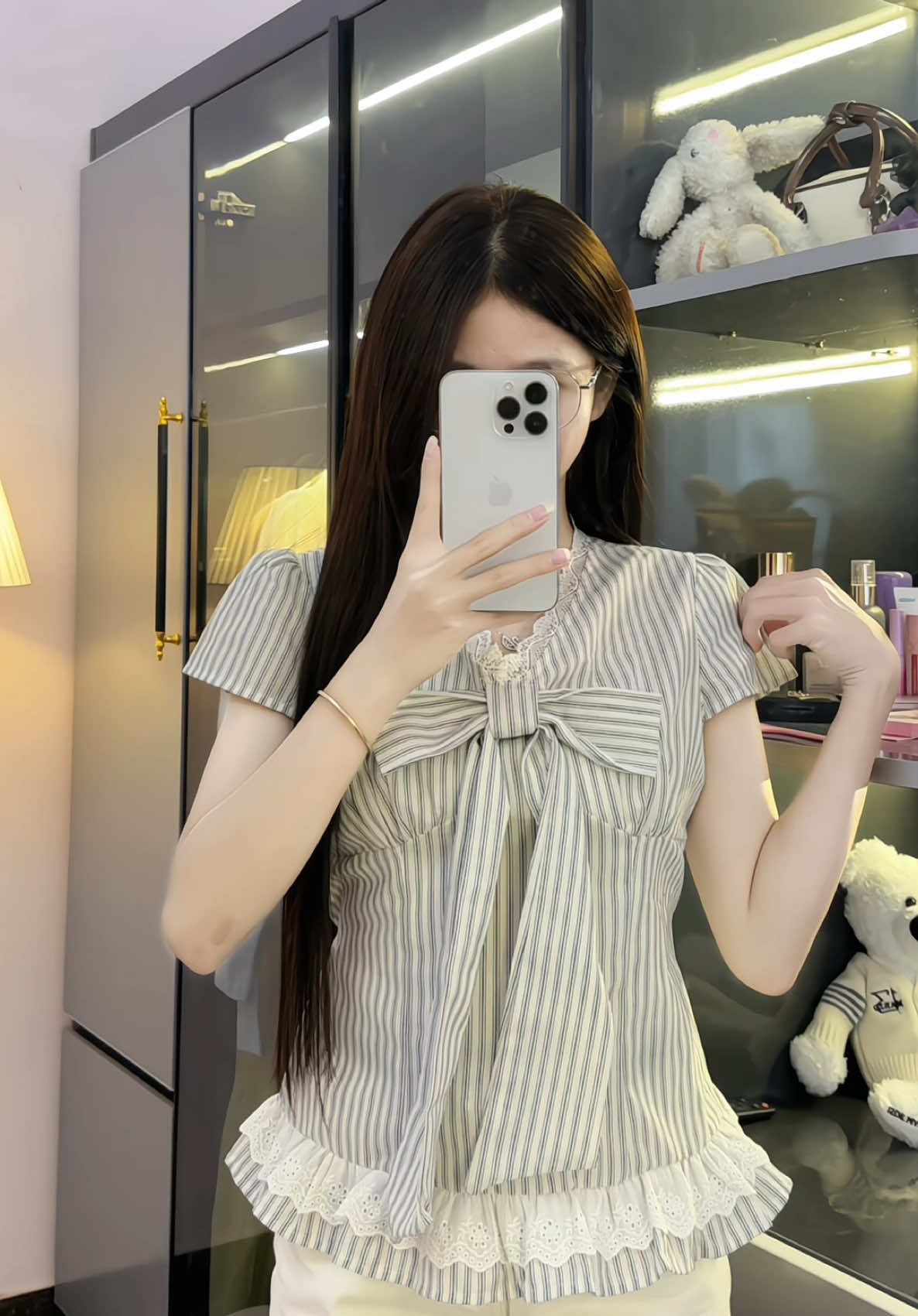Xinh, xinh, xinh, cái gì quan trọng nhắc lại 3 lần #aokieunu #outfit #fyp #viral #xuhuong 