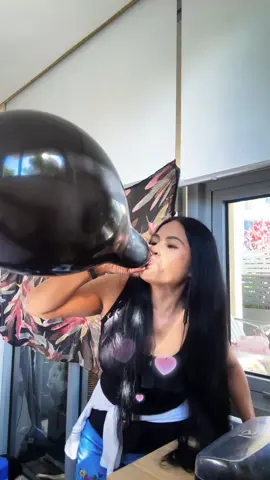 Just Having Fun 🎈#balloon #blackballoon #pop #foryoupage #macville