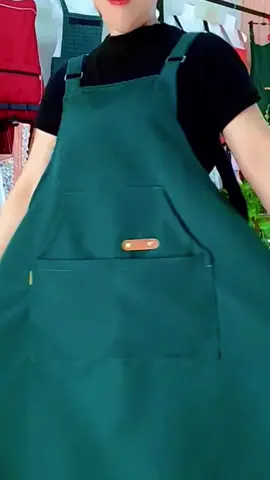 celemek masak apron drill bahan kuat jahitan rapi #celemekantiair#celemekmasak #fypシ #trending 