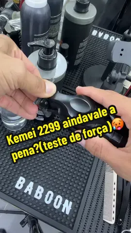 Kemei 2299 vale a pena?? #kemei2299 #tiktokshop #teste 