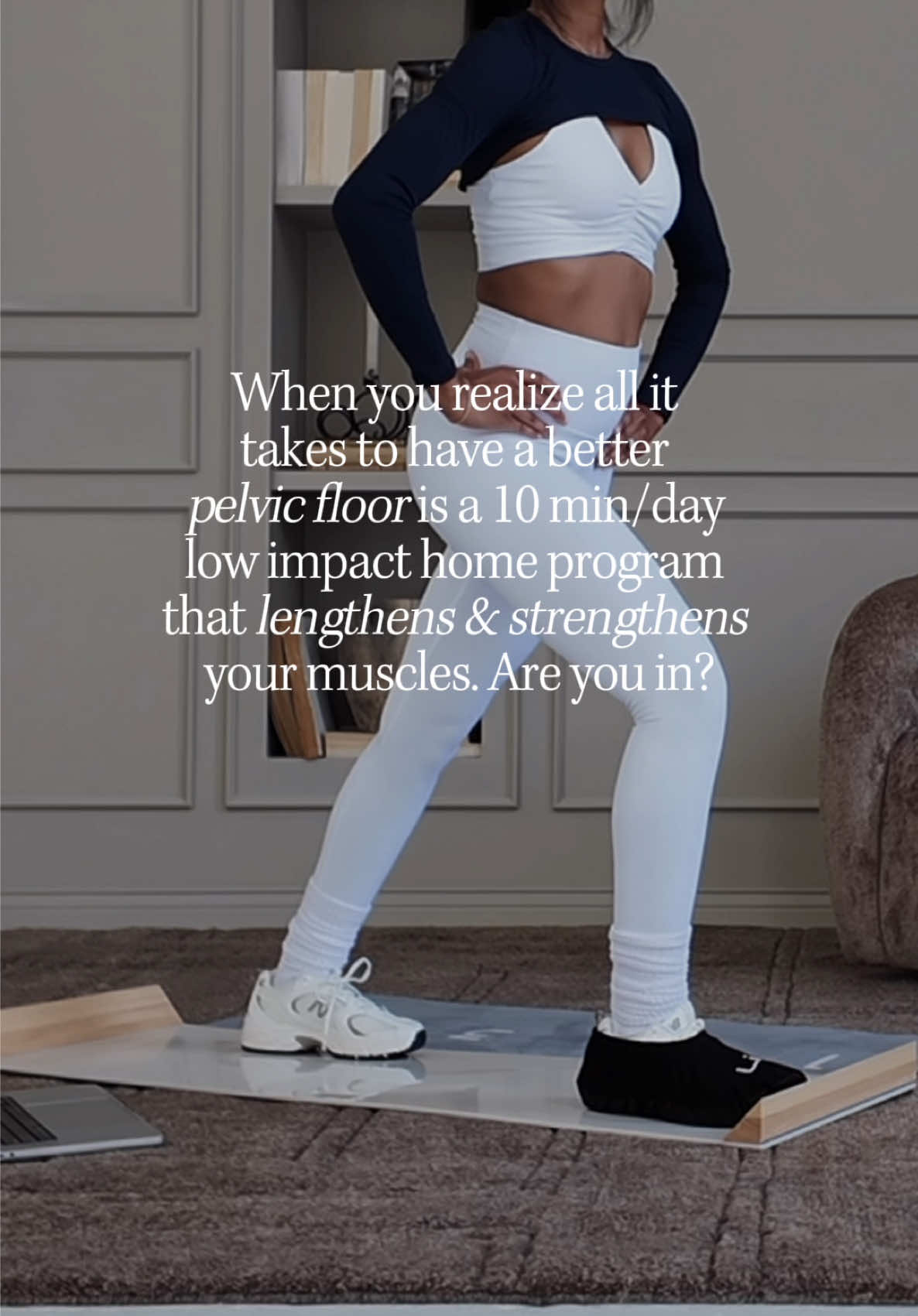 Here to make pelvic floor training a part of your lifestyle - done the right way! #pelvicfloorexercises #wellnessroutine #pelvicfloor  