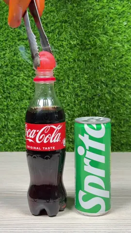 1000°C Red Hot Metal Ball VS Coke+Sprite #rhcb #asmr #Oddlysatisfying #coke #usa_tiktok🇺🇸 