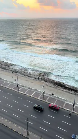 Alexandria.                                                #sunset #غروب #بحر_اسكندريه #karimmohsenofficial #explor 