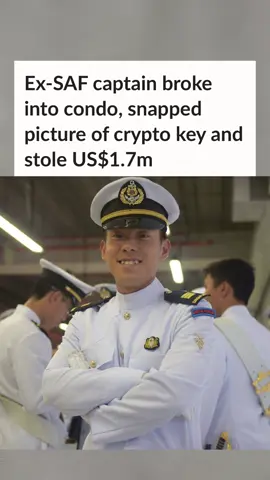 A Singapore Armed Forces (SAF) regular broke into a man's condominium home in 2022 and made off with information linked to the latter's cryptocurrency wallet. Teo Rong Xuan, who left the SAF in 2023, later used the information - a 
