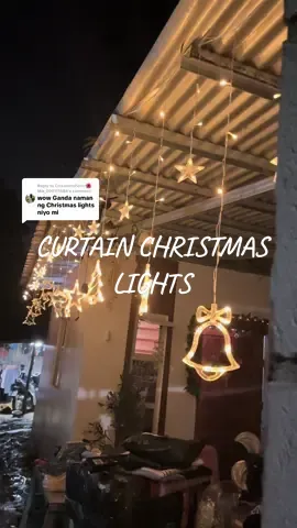 Replying to @CrisJennyFerrrr🌺Mik_000111888 Sarap tingnan pag ganto kaganda ang christmas  lights nakaka excite mg pasko🥹 #christmaslights #curtainchristmaslights #christmaslight #christmasdecor 