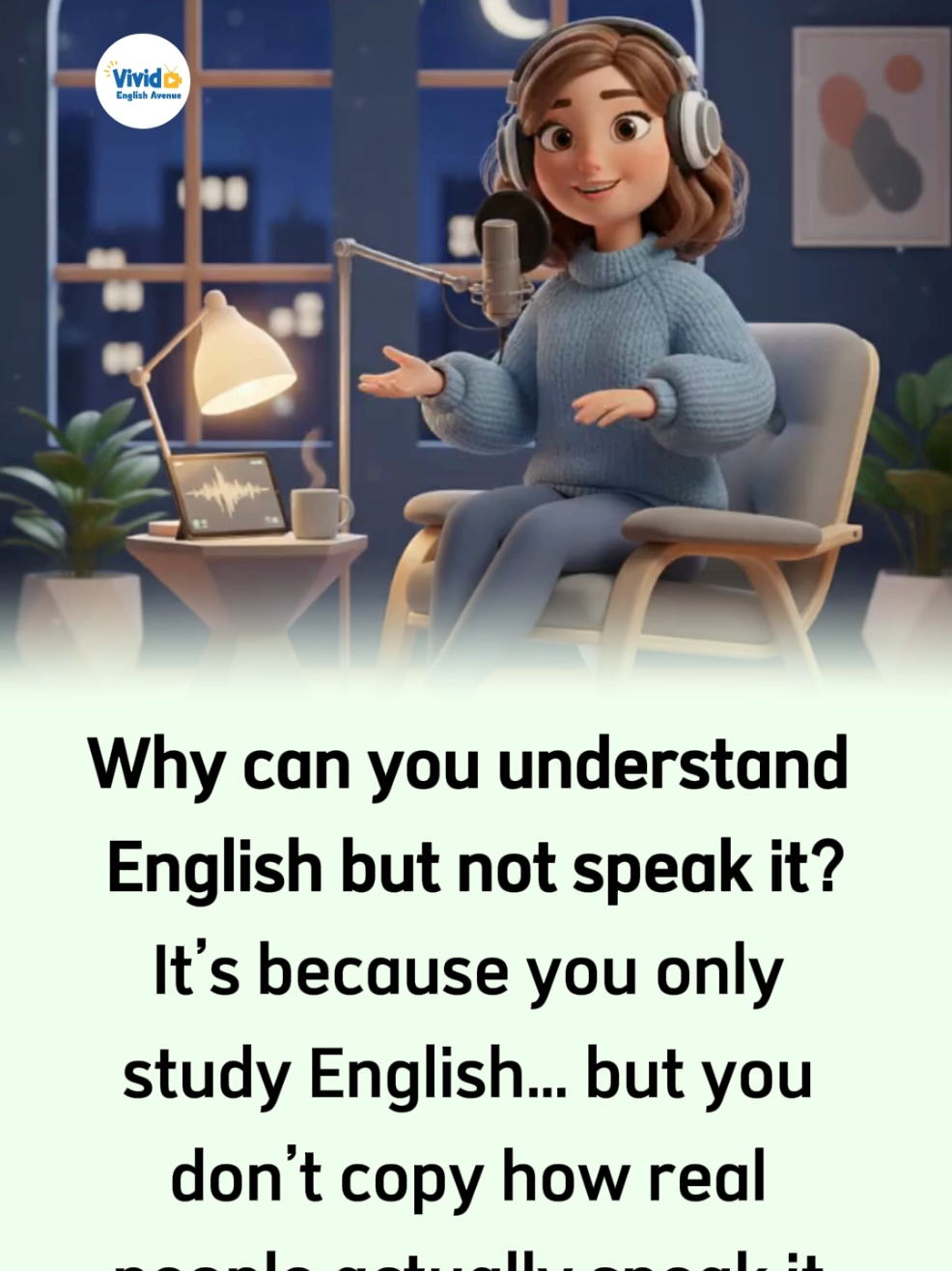 You understand English but Can't Speak. Why? Improve Listening 🎧 Reading 📚  @VividEnglishAvenue @VividEnglishAvenue @VividEnglishAvenue  #usa #english #learnenglish  #trending #viral 