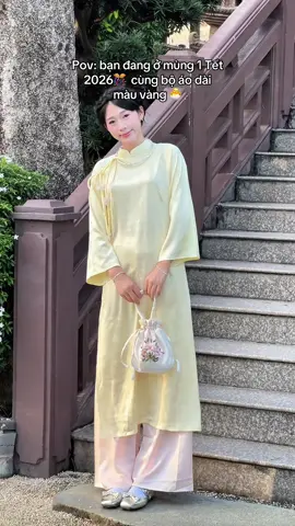 Cái màu áo dài này xinh quá vậy 😙🎀 #review #fyp #viral #aodai #aodaitet 