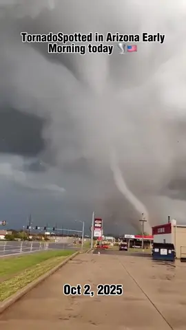 Tornado🌪️ Spotted in Arizona Early Morning today #arizona #phoenix #tornado #earlymorning #storm 