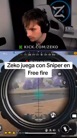 Zeko juega con Sniper en Free fire #zeko #freefire #paratii 