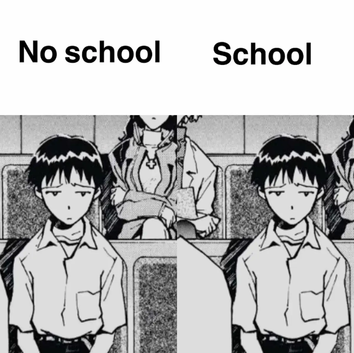 no bro exists 🥀 #fy #anime #evangelion #feed 