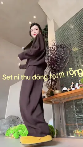Thời tiết thu đông thật không thể thiếu bộ nỉ mỏng các nàng ơi … #xuhuong 