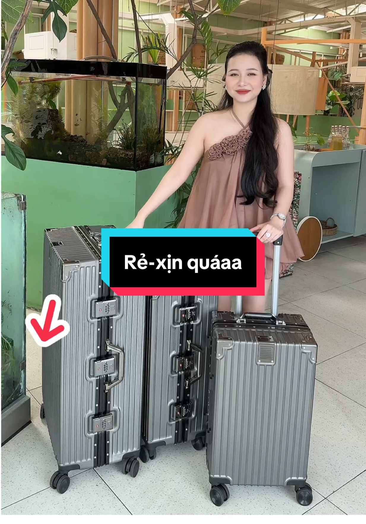 Vali khung nhôm chuẩn hãng #phạmminhthu888 #MinhThu #minhthureview #mẹbốibốinè 
