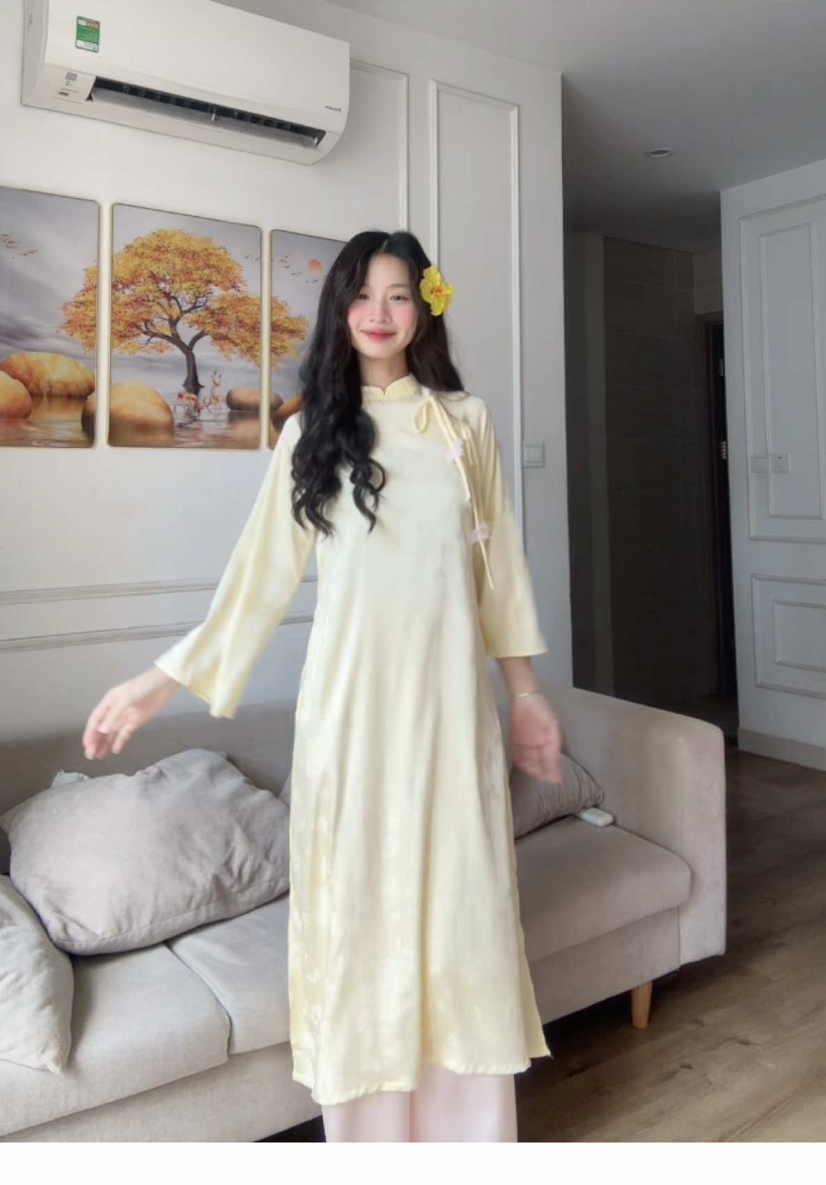 +1 áo dài Tết lun #aodai #aodaivietnam #tet2026 #aodaicachtan #tet 
