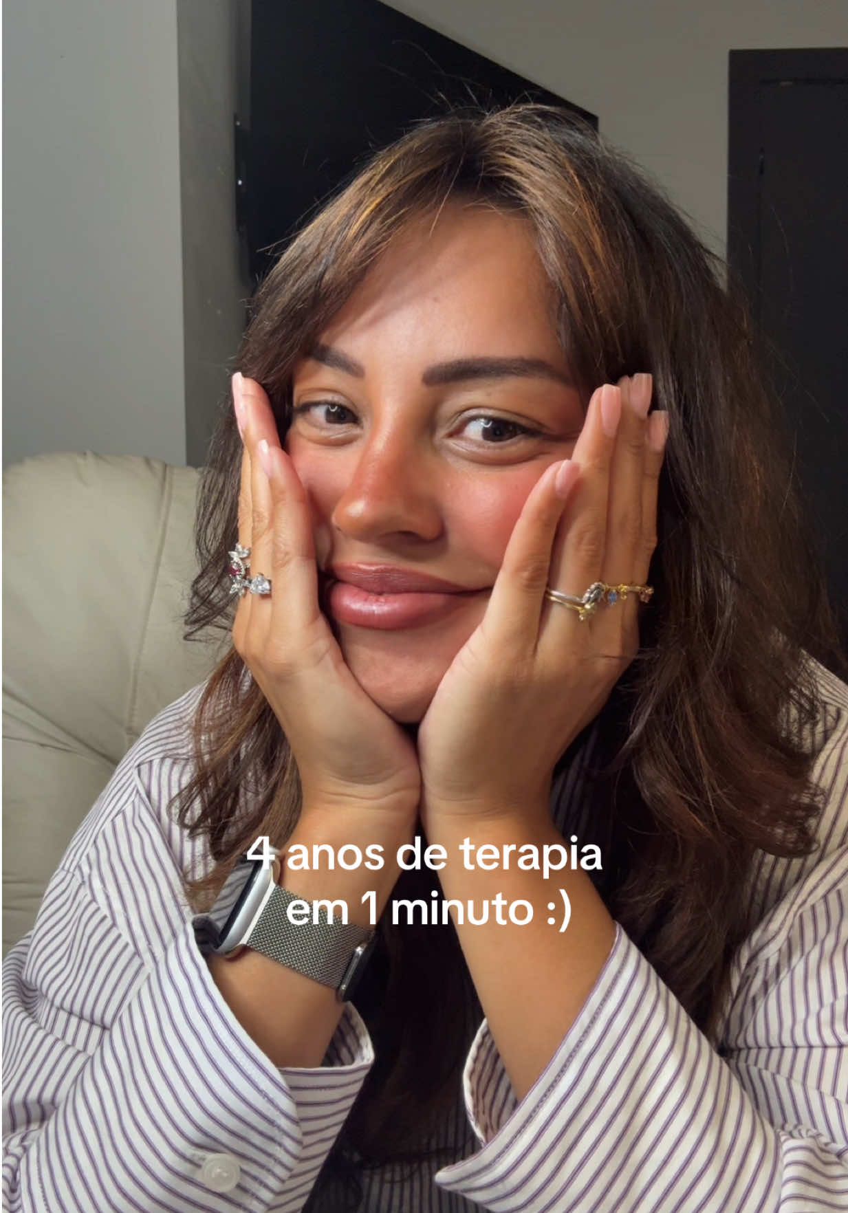 ib: @Kathryn | 4 anos de terapia em 1 minuto ✍🏻🥹 #terapiaemocional #terapia #fypp 