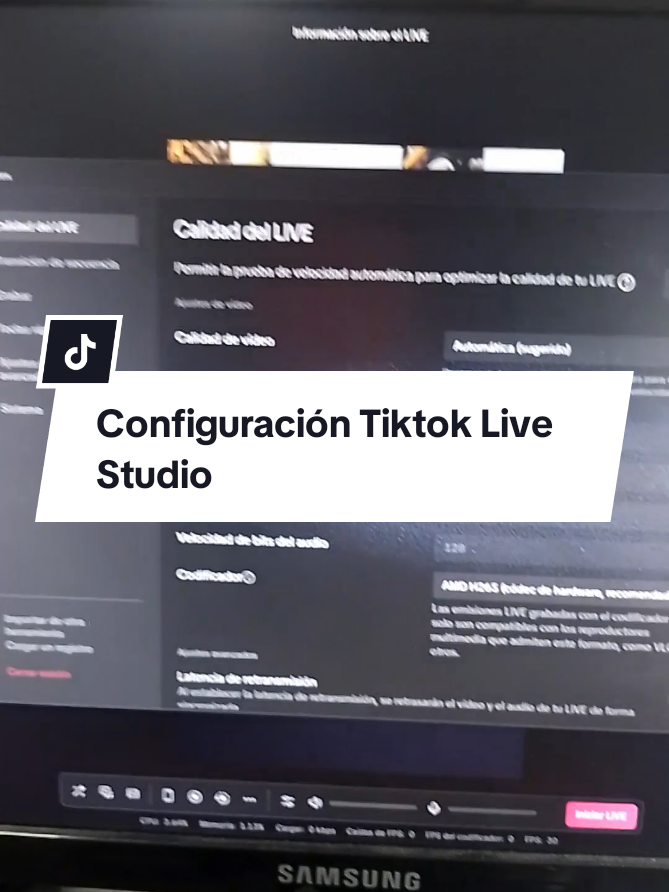 Respuesta a @cfrabiantec mi configuración en tiktok Live studio #live #tiktoklivestudio 