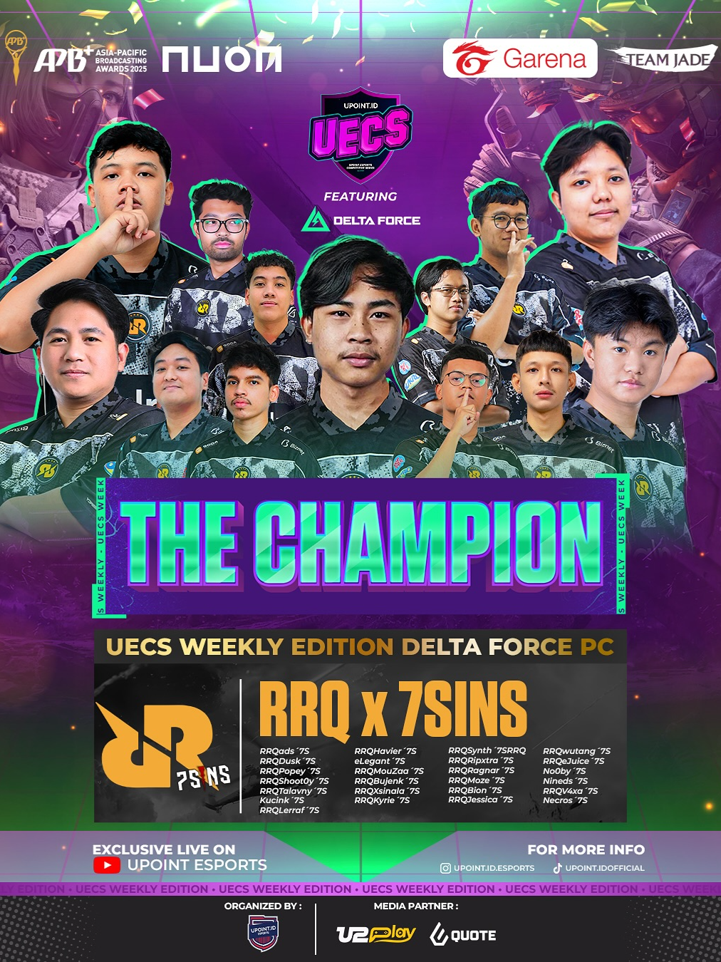 Cuma apa adick adick? 🤯🔥 @teamrrq @7sins.df  #deltaforce #garenadeltaforce #champion #rrq #7sins