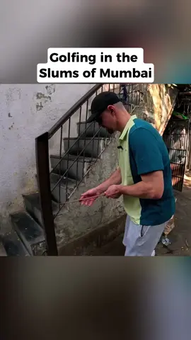 Most unexpected gold rounds ever #GolfInMumbai #SlumGolf #IndiaTravel #MumbaiSlums #UniqueGolf   