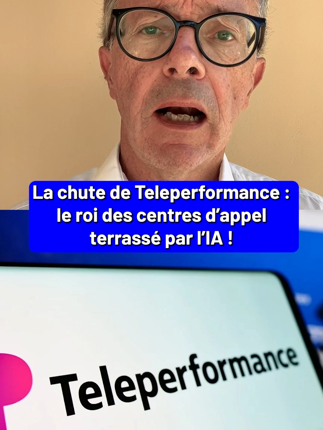 Le roi du phoning déchu ! De star du CAC40 à symbole de la débâcle… Téléperformance s’est fait balayer par l’IA.  Quand une machine décroche le combiné plus vite, moins cher et dans toutes les langues… les centres d’appels tremblent. 👉 La chute est spectaculaire… et elle pose une question brutale : qui sera le prochain Kodak ? 🔔 Abonnez-vous pour ne rien rater des coulisses de l’économie et des secousses de l’IA. #Téléperformance #IA #Economie #CAC40 #TransformationDigitale