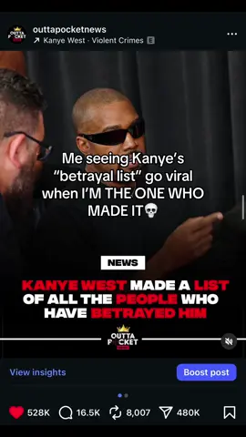We had to make this clear😭 #kanye #betrayal #fakenews 