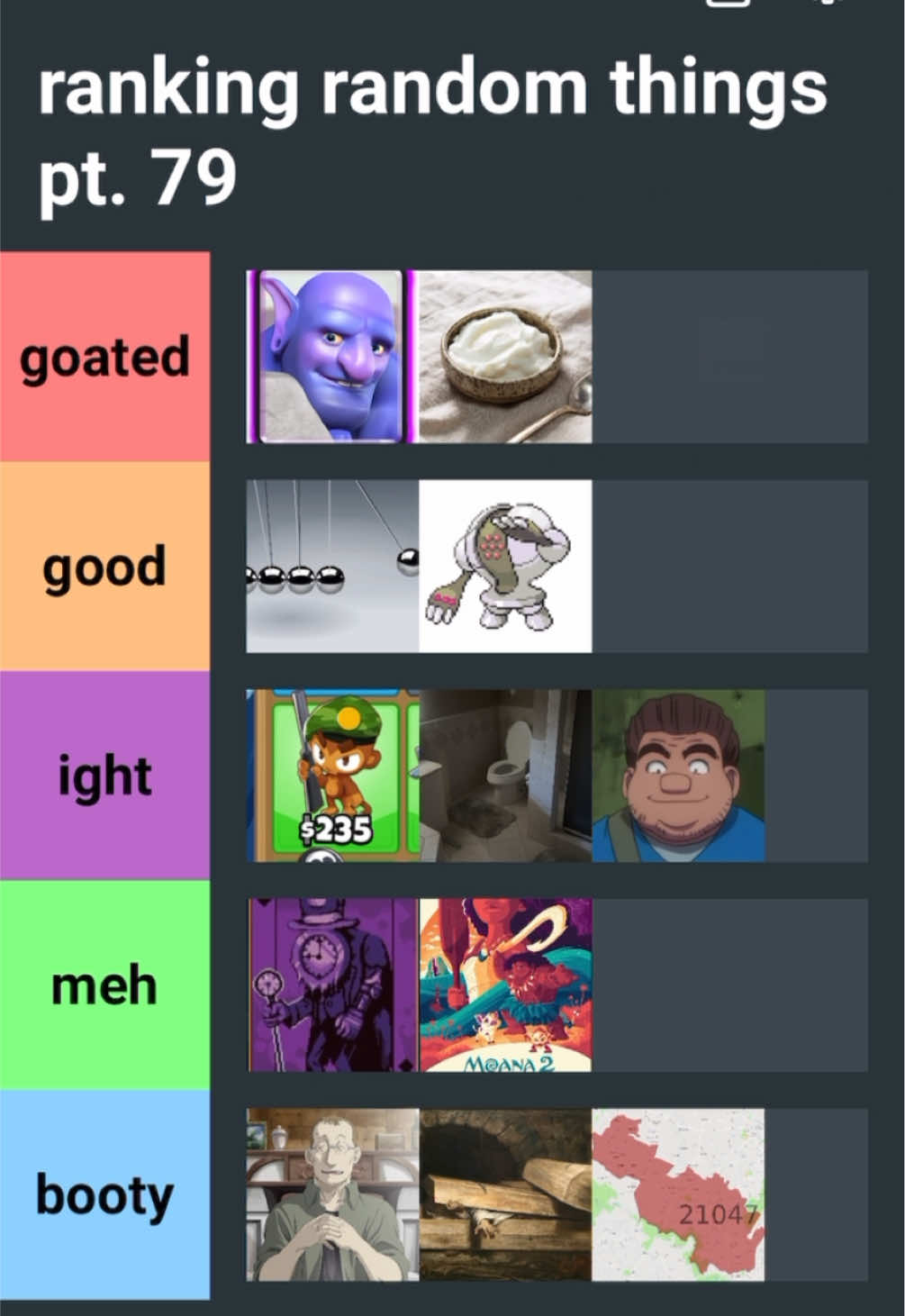 ranking random things pt. 79 #tierlist #ranked 