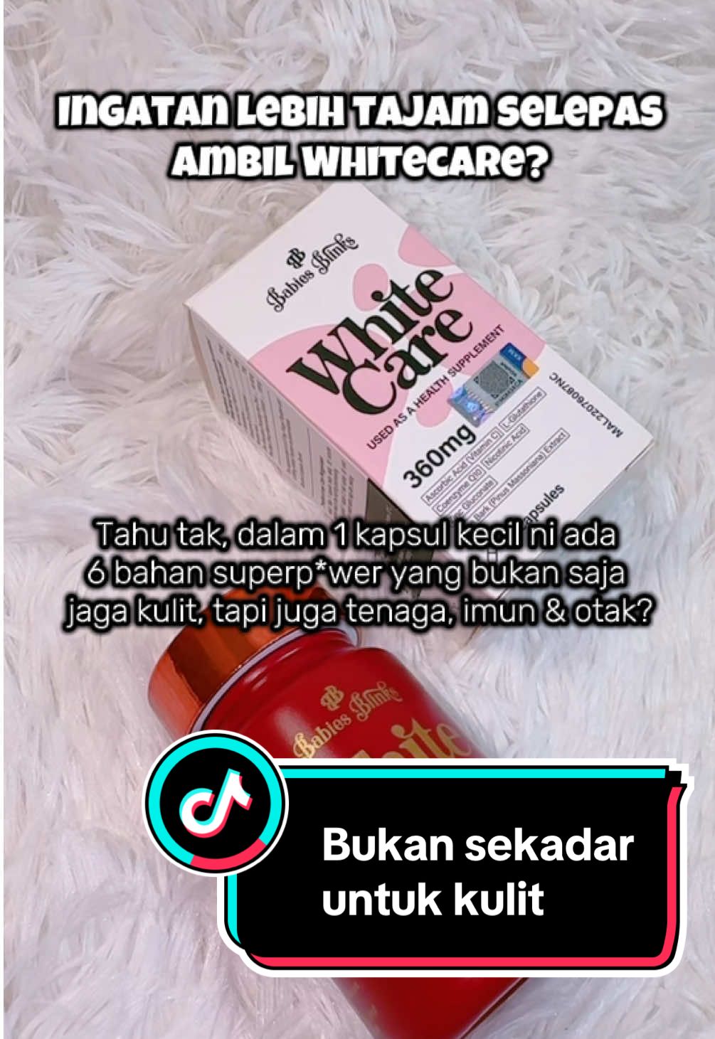 Kehebatan Whitecare Capsule ini telah terbukti melalui banyak feedback positif yang masuk. Bukan sekadar untuk kulit tapi dari hujung rambut hingga ke hujung kaki! Investment kesihatan yang paling berbaloi ialah Whitecare Capsule! #zygoarch #babiesblinks #datinlyanaz #whitecare #whitecarebabiesblink  @Datin Lyanaz Hassan @Aliff Busu @syamim  Mohd @ASYA @irwanmuchlis @meiramira | LIVE HOST 