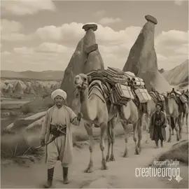 Ürgüp lü Tahsin Ağa 👳🏼 1855 yılında Temenni Tepesinde bulunan kümbeti yaptırır ve İstanbul dan develerle getirdiği el yazması eserlerle Ürgüp ün ilk kütüphanesini kurar..  Designed: byTanfer..