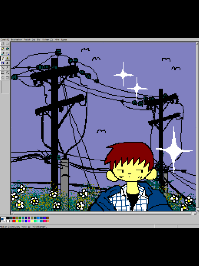 dreamy day (-.-)Zzz・・・・👾 🍂📷🚬👾💿🍁🪳🎵💿 #nostalgia #speedpaint #mspaint #nostalgia #aesthetic 