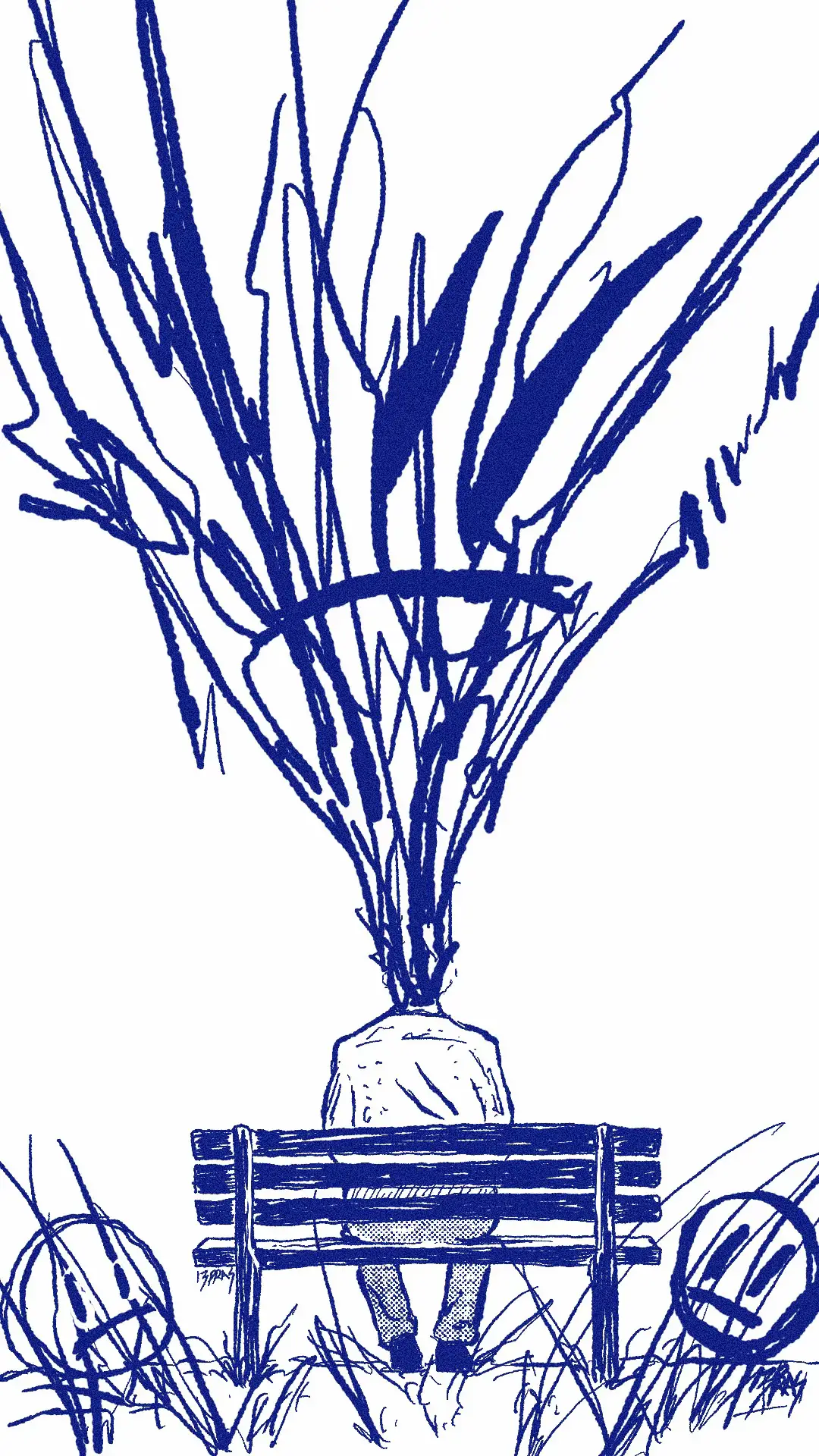 mana kebon bunga lu yg baru, sini biar gua acak-acak. #illustration #drawing #feelingblue