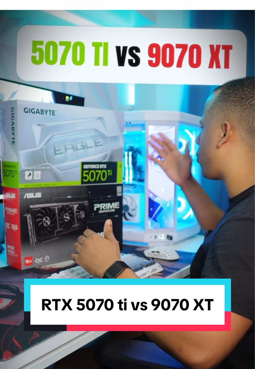 Cuál es mejor RTX 5070 ti o RX 9070 XT?  #pcgamer #gpu #pcgaming #pctips #techtips 
