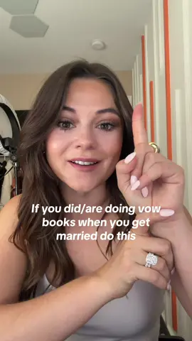 Let’s talk the CUTEST wedding/anniversary idea to do with your vow books! #weddinganniversary #vowbooks 