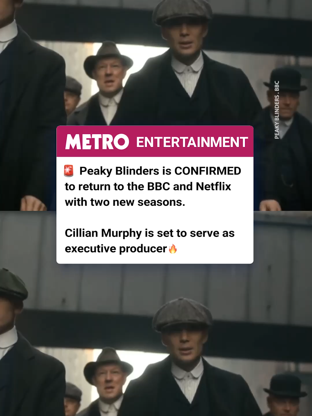 Oh we are SAT 👏 The award winning series 'Peaky Blinders' will return with a bang to the @bbc and @netflix, telling the story of a new generation of Shelbys, from writer and creator Steven Knight. This follows the success of Steven's latest project 'House of Guinness' which has just debuted on the streaming service. Will you be watching? 👀 #peakyblinders #cillianmurphy #tomhardy #finncole #tvnews
