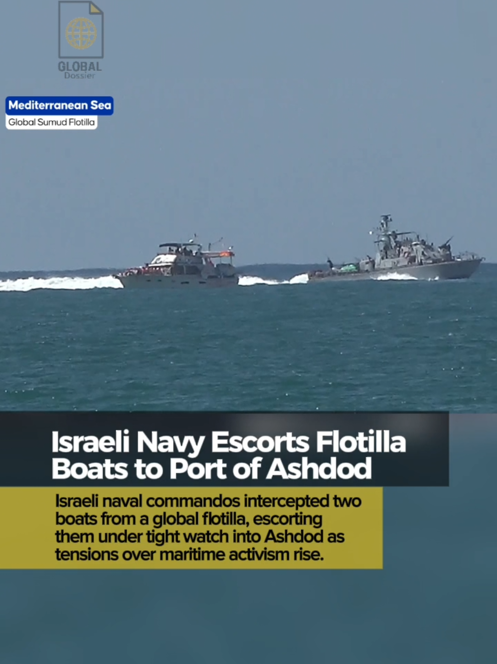 03OCT2025 • Israeli commandos escort flotilla boats to port. #Israel
